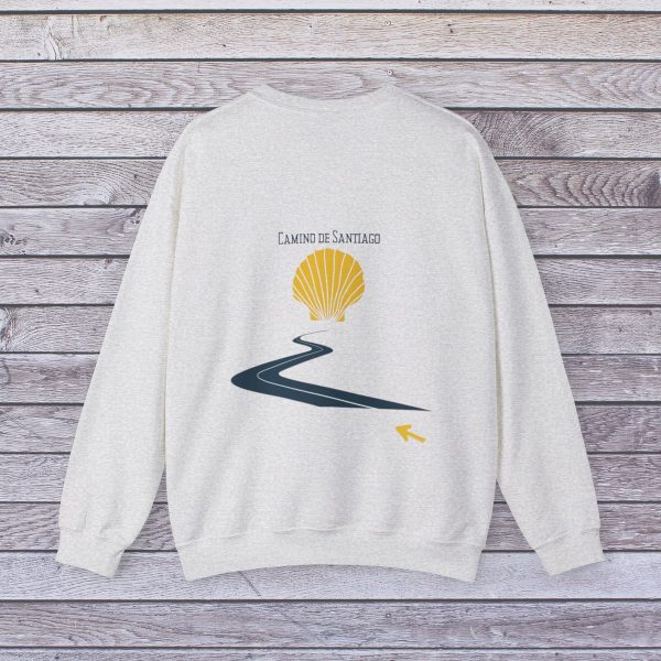 Sudadera de curvas del Camino de Santiago - Cuello Redondo - Imagen 4