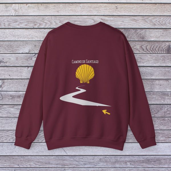 Sudadera de curvas del Camino de Santiago - Cuello Redondo