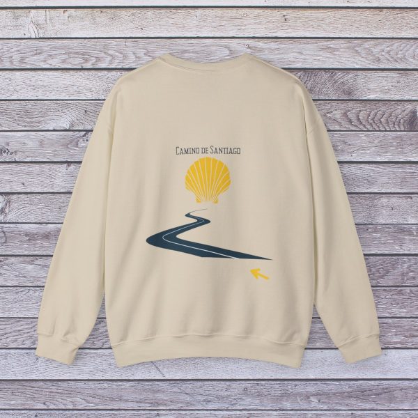 Sudadera de curvas del Camino de Santiago - Cuello Redondo - Imagen 5