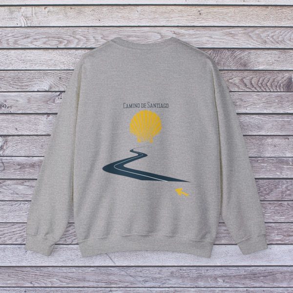 Sudadera de curvas del Camino de Santiago - Cuello Redondo - Imagen 6