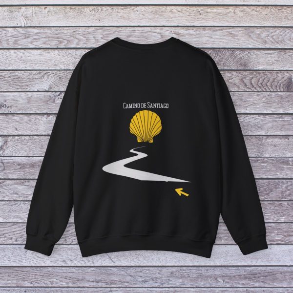 Sudadera de curvas del Camino de Santiago - Cuello Redondo - Imagen 2