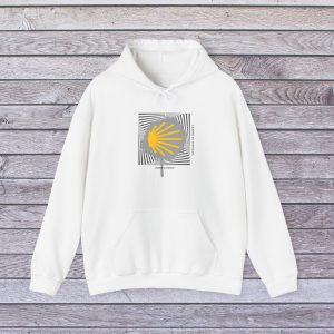 Sudadera con capucha pintura del Camino de Santiago