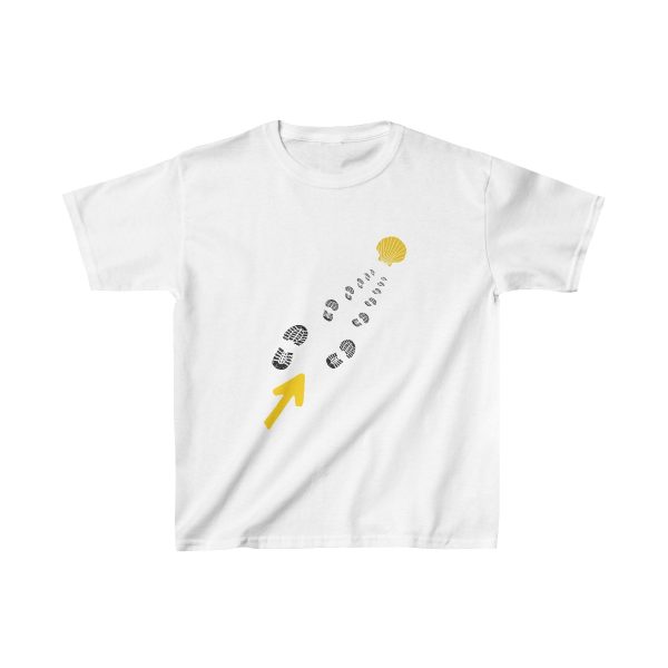 Camiseta Huellas de Botas del Camino de Santiago Para Niños