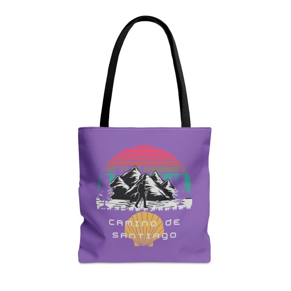 Tote Bag lila de Cumbres del Camino de Santiago