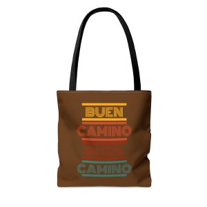 Tote Bag marrón del Buen Camino vintage