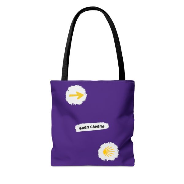 Tote Bag purpura con Esencia del Camino de Santiago