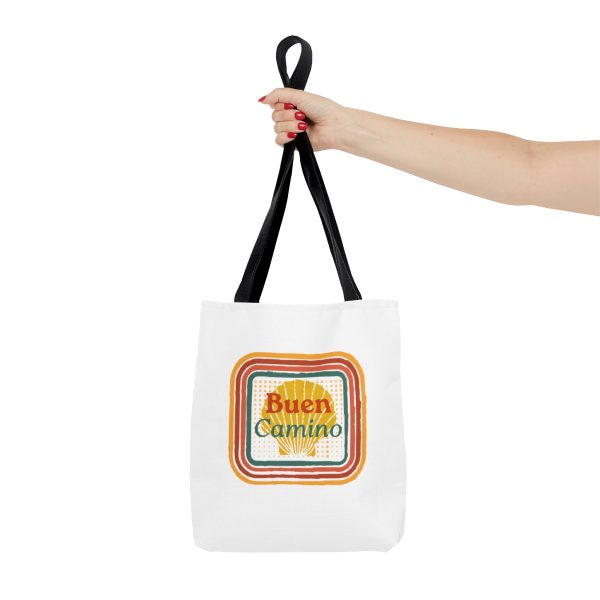 Tote Bag blanco del Buen Camino Retro - Image 3