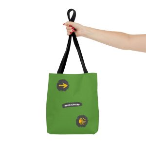 Tote Bag verde con Esencia del Camino de Santiago
