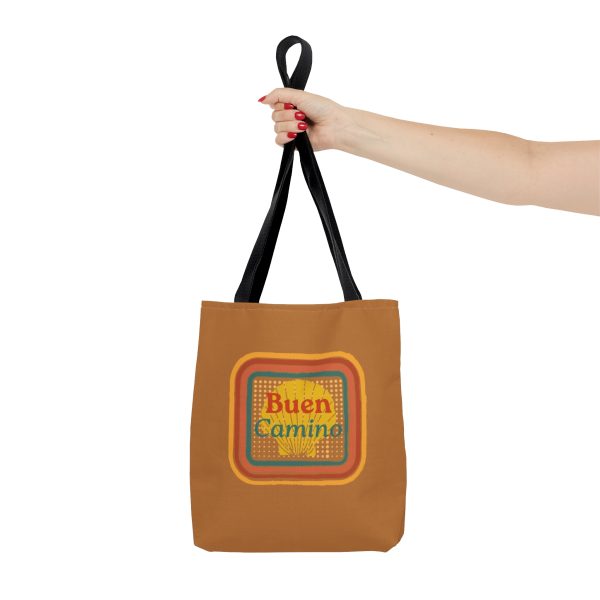 Tote Bag marrón del Buen Camino Retro - Imagen 3