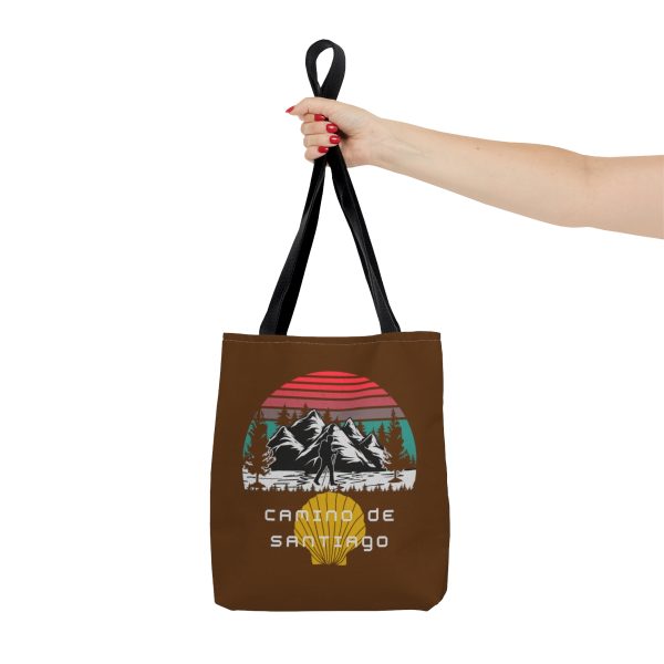 Tote Bag marron de Cumbres del Camino de Santiago - Image 3