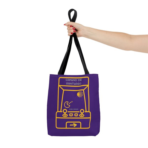 Tote Bag purpura de arcade del Camino de Santiago