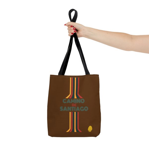 Tote Bag marrón líneas del Camino - Image 3