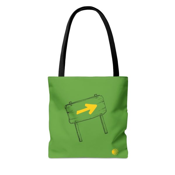 Tote Bag verde Señalización del Camino de Santiago - Imagen 2