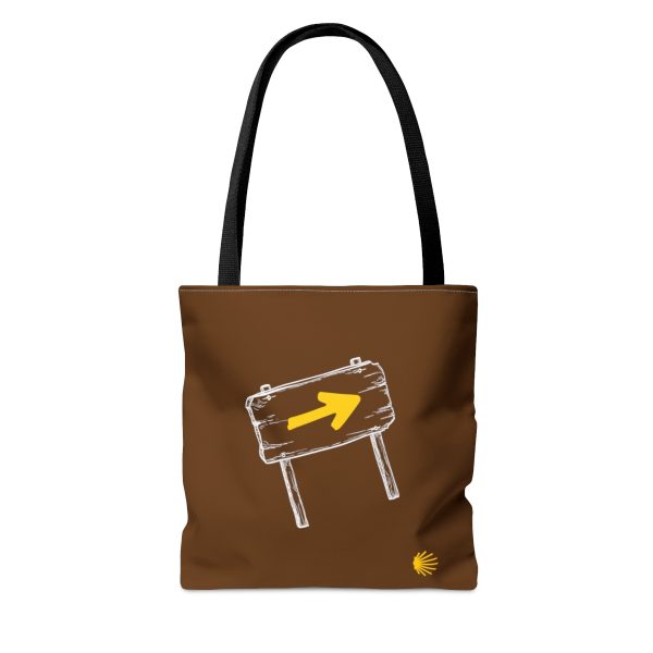 Tote Bag marrón Señalización del Camino de Santiago