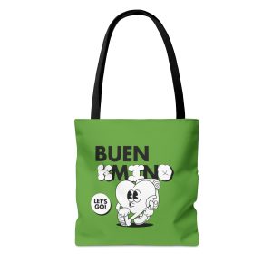 Tote Bag verde "Let's Go" del Camino de Santiago