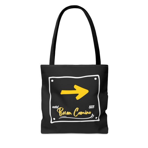 Tote Bag negro de Señal del Camino de Santiago - Image 2