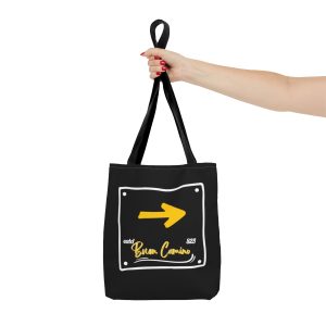 Tote Bag negro de Señal del Camino de Santiago