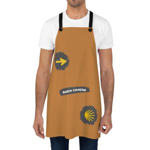 Delantal del Camino de Santiago, Souvenir trazos de pintura hacia la Vieira
