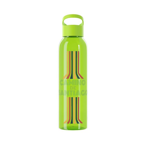 Botella de agua de Tritan del Camino de Santiago "Retro con Líneas" hacia la Vieira - Image 7