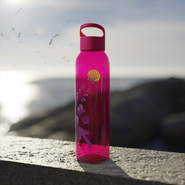 Botella de agua de Tritan para el Camino de Santiago, Huellas de bota hacia la Vieira - Image 12