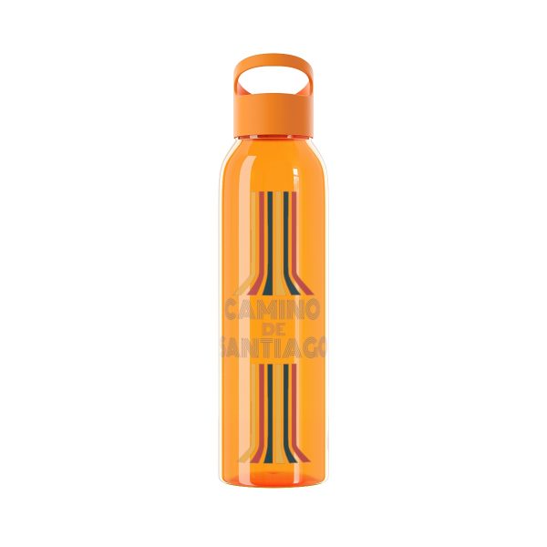 Botella de agua de Tritan del Camino de Santiago "Retro con Líneas" hacia la Vieira - Image 19