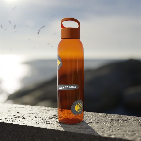 Botella de agua de Tritan para el Camino de Santiago, trazos de pintura hacia la Vieira - Image 18