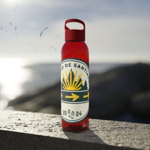 Botella de agua de Tritan para el Camino de Santiago,