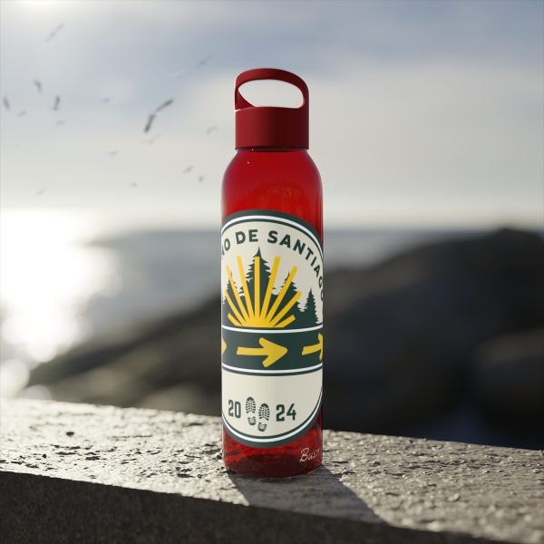 Botella de agua de Tritan para el Camino de Santiago,