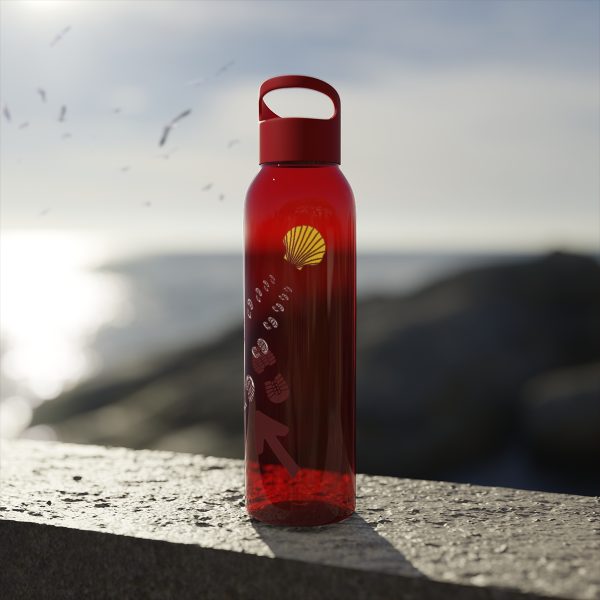 Botella de agua de Tritan para el Camino de Santiago, Huellas de bota hacia la Vieira - Image 18