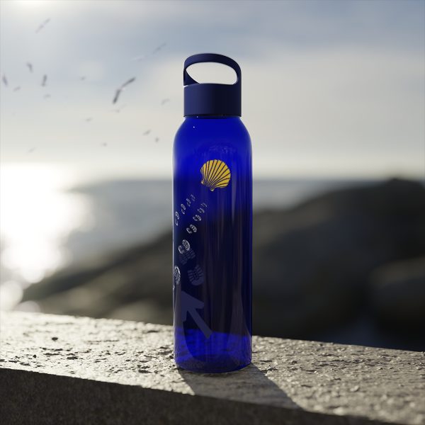 Botella de agua de Tritan para el Camino de Santiago, Huellas de bota hacia la Vieira - Image 24