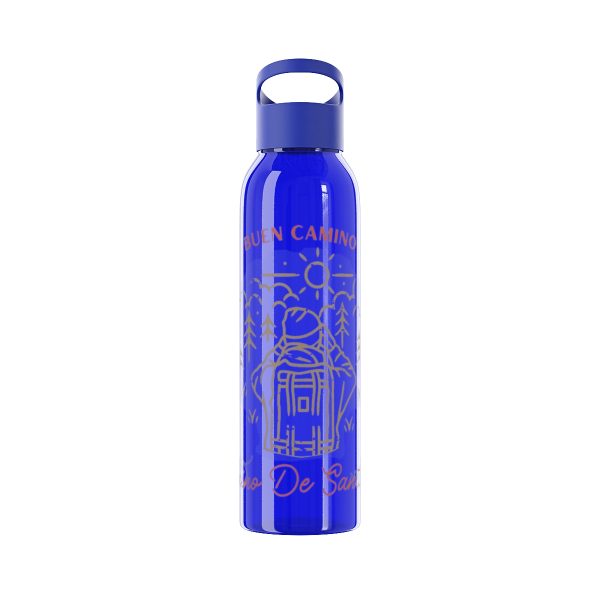 Botella de agua de Tritan para el Camino de Santiago, mirando a las montañas hacia la Vieira - Image 2