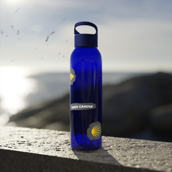 Botella de agua de Tritan para el Camino de Santiago, trazos de pintura hacia la Vieira - Image 24