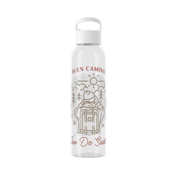 Botella de agua de Tritan para el Camino de Santiago, mirando a las montañas hacia la Vieira - Image 19