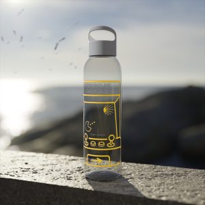 Botella de agua de Tritan para el Camino de Santiago, Video Juego de Arcade hacia la Catedral