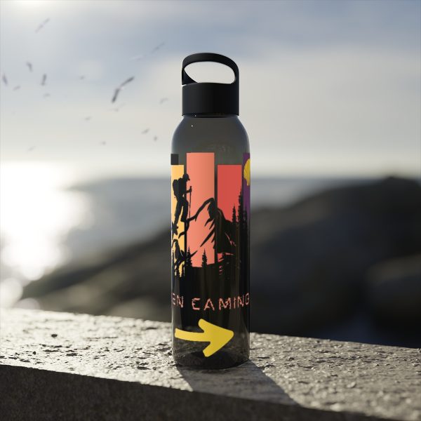 Botella de agua de Tritan para el Camino de Santiago, Trekking hacia la Catedral