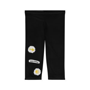 Capri Leggings de Mujer trazos de pintura hacia la Vieira del Camino de Santiago,