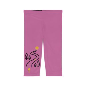 Capri Leggings de Mujer del Camino de Santiago, a través del bosque hacia la Vieira,