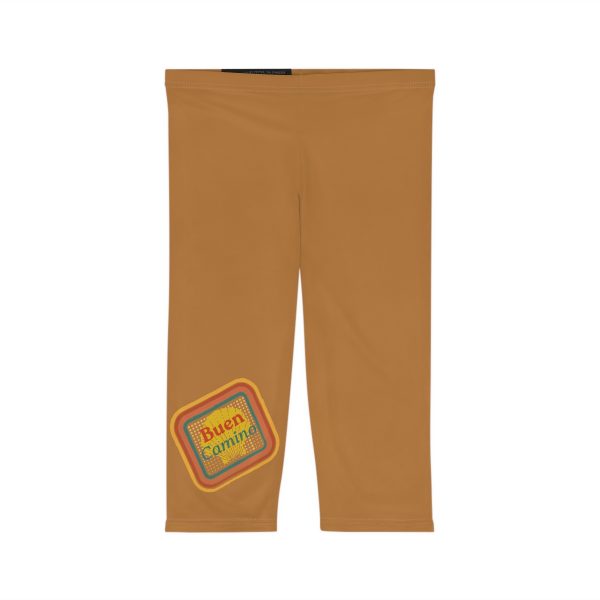 Capri Leggings de Mujer de Buen Camino "Retro" hacia la Vieira del Camino