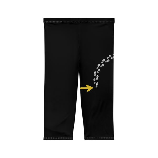 Capri Leggings de Mujer de Huellas hacia la Vieira del Camino de Santiago, - Imagen 3
