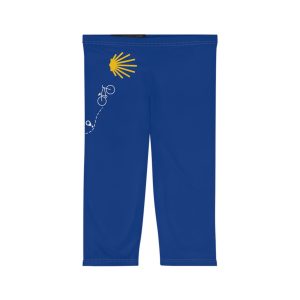 Capri Leggings de Mujer Ruta en Bicicleta hacia la Vieira del Camino de Santiago,