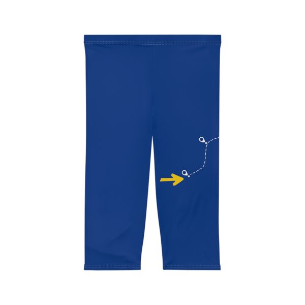 Capri Leggings de Mujer Ruta en Bicicleta hacia la Vieira del Camino de Santiago, - Imagen 3