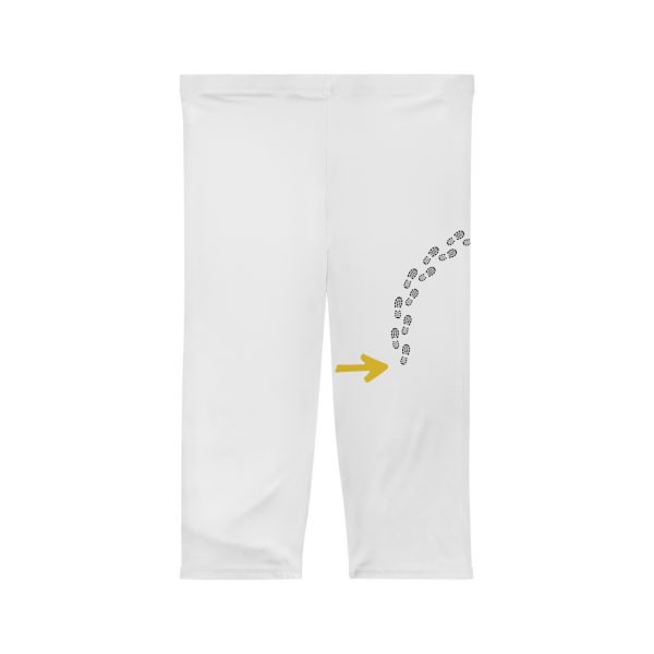 Capri Leggings de Mujer de Huellas hacia la Vieira del Camino de Santiago, - Imagen 3
