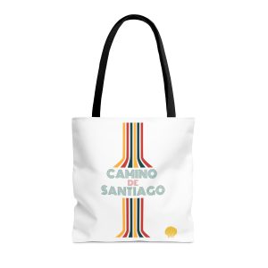 Tote Bag blanco líneas del Camino