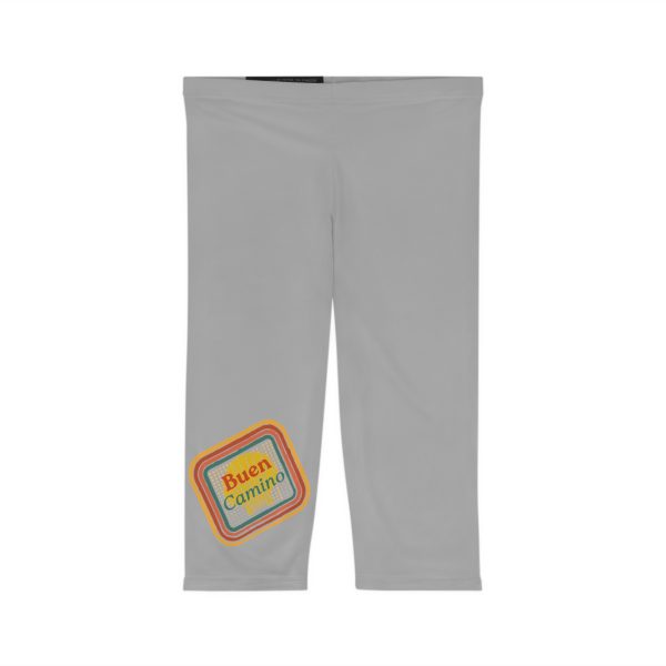 Capri Leggings de Mujer de Buen Camino "Retro" hacia la Vieira del Camino
