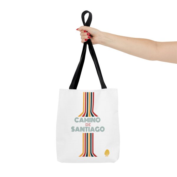 Tote Bag blanco líneas del Camino - Imagen 2