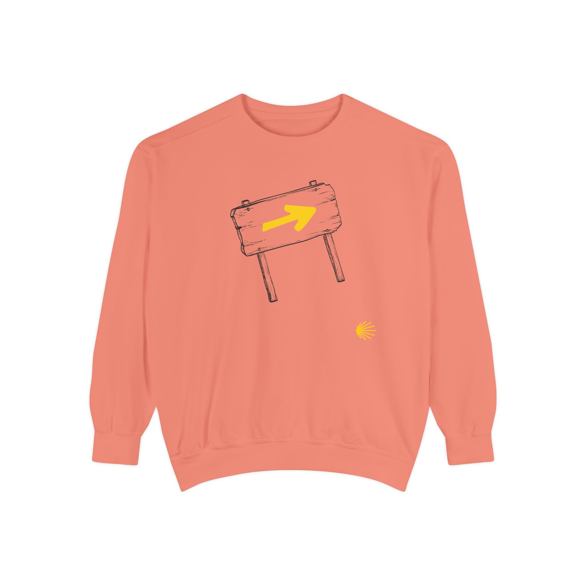 Camino de Santiago – "The Waymarker" Vintage Garment-Dyed Sweatshirt - Imagen 10