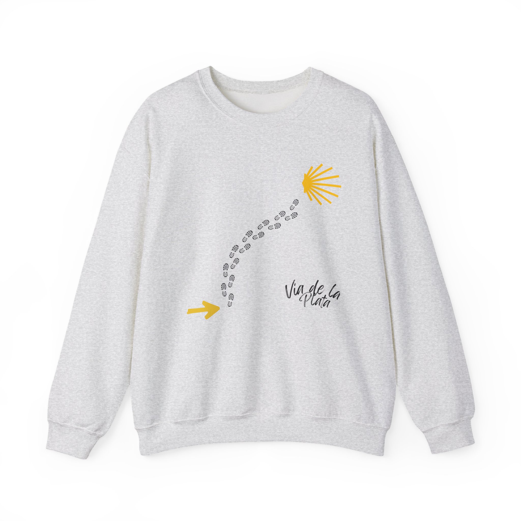 Camino de Santiago – "Vía de la Plata Trail" Classic Unisex Crewneck T-Shirt - Imagen 8