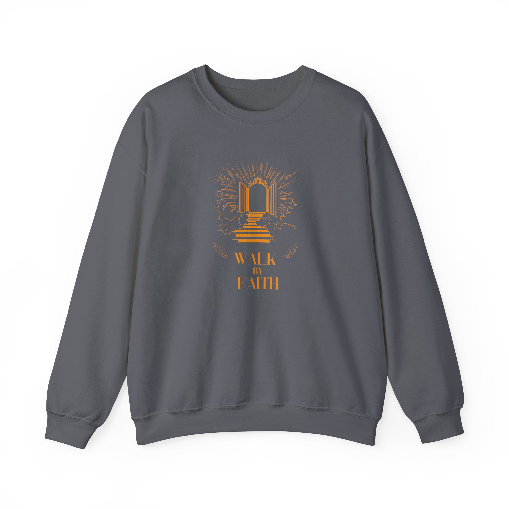 Walk by Faith – "Heavenly Gates" Classic Heavy Blend Crewneck Sweatshirt