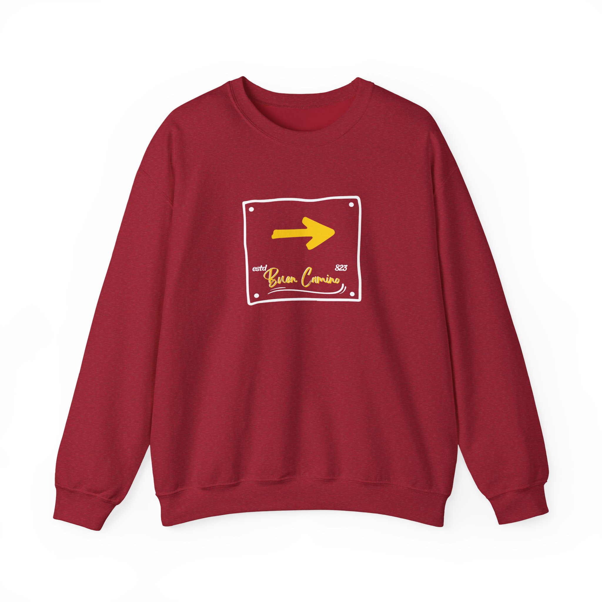 Camino de Santiago – "The Yellow Arrow" Classic Heavy Blend Crewneck Sweatshirt - Imagen 4