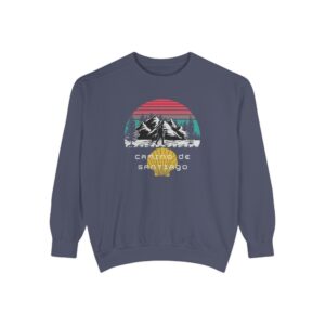 Camino de Santiago – "Mountain Sunset Trek" Vintage Garment-Dyed Sweatshirt